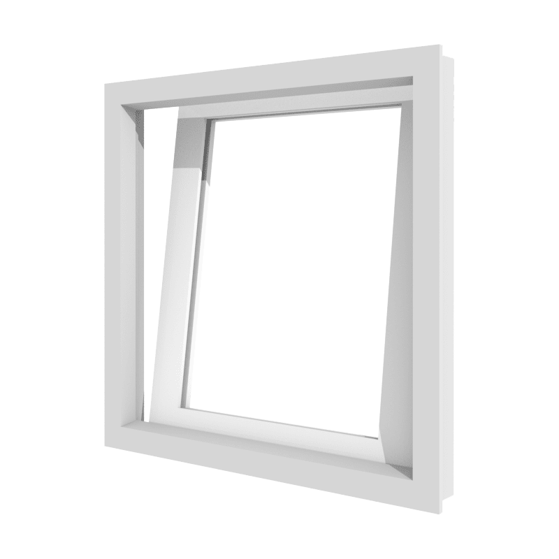 PVC draaikiepraam 1 vak met uitstekende isolatie